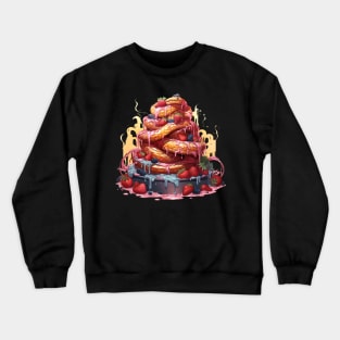 Spaghetti Snake Fruit Pancake Crewneck Sweatshirt